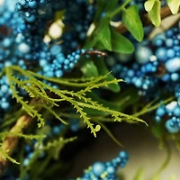 12" Spring Blue & Green Berry Twig Wreath
