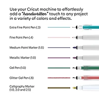 Cricut Maker® Blue Washable Fabric Pen™ Set