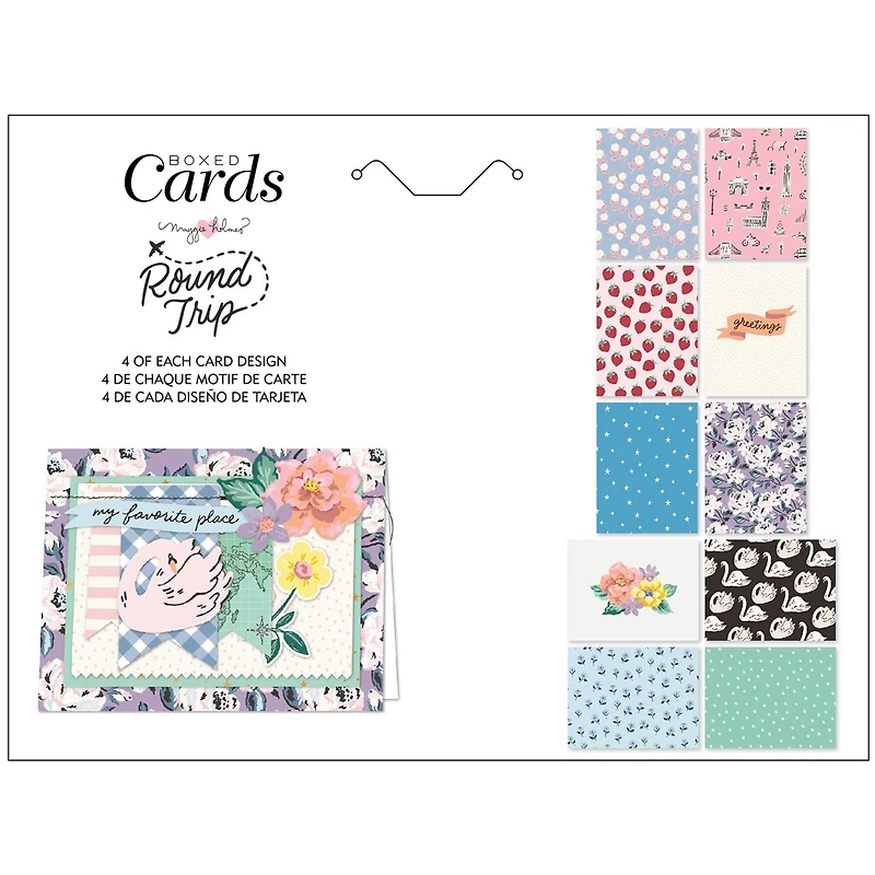 American Crafts™ 4.375" x 5.75" Maggie Holmes Round Trip A2 Cards With Envelopes, 40ct.