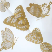 Gold Butterflies Floral Wrapping Paper, 12ct. by Ashland®