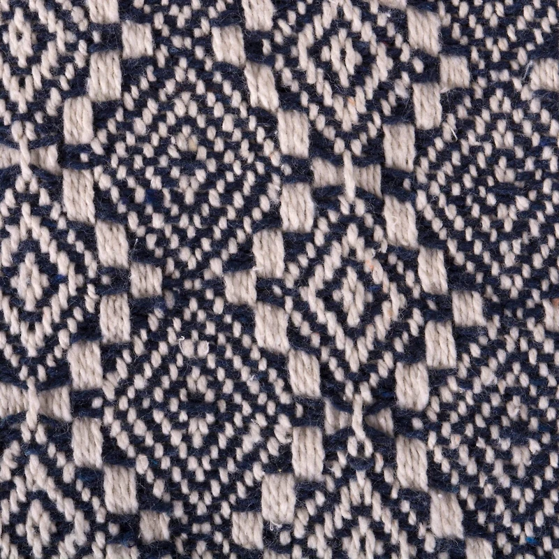 DII® Navy Diamond Stitch Throw