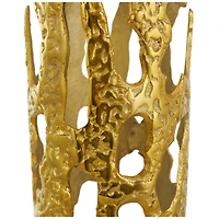 31" Contemporary Aluminum Melting Drip Vase