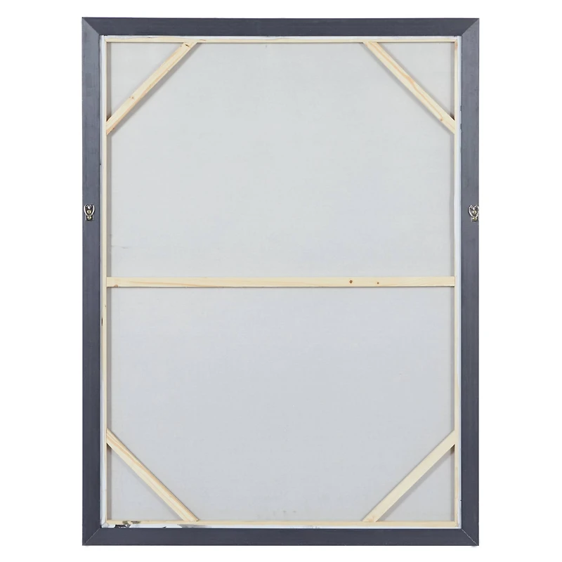 CosmoLiving by Cosmopolitan Black Contemporary Abstract Canvas Wall Art