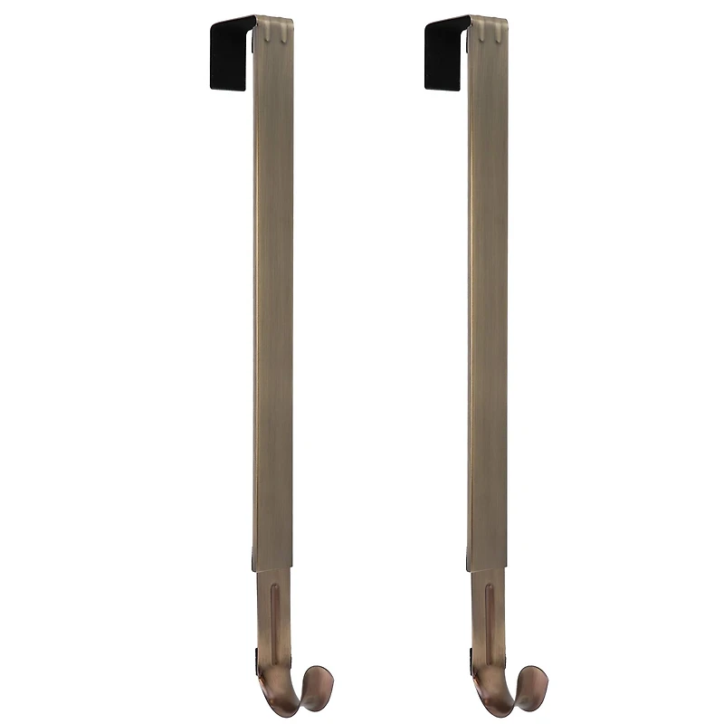 Haute Decor Adapt™ Antique Brass Adjustable Wreath Hanger, 2ct.