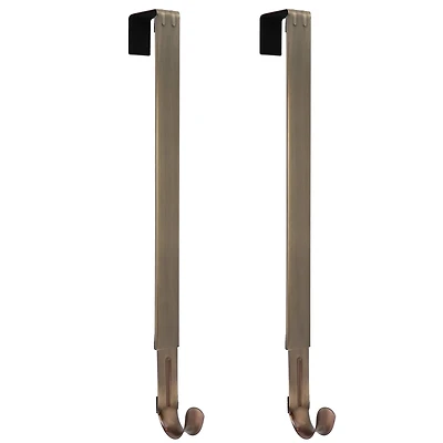 Haute Decor Adapt™ Antique Brass Adjustable Wreath Hanger, 2ct.