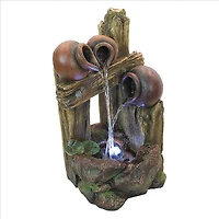 Design Toscano The Cascading Urns of Ravello Illuminated Garden Fountain