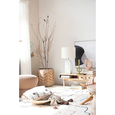 Hello Honey® Brown Chevron Handwoven Seagrass Basket Set