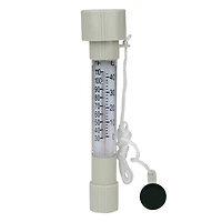 Swim Central 8" White HydroTools Buoy Pool and Spa Thermometer