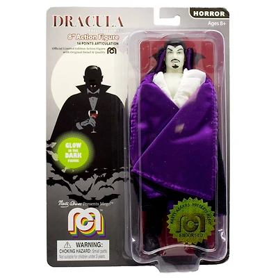 Mego 8" Action Figure Glow in the Dark Dracula with Purple Cape
