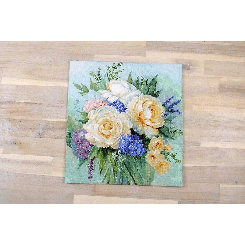 Luca-s Floral Bouquet Counted Cross Stitch Kit