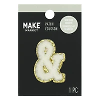 1.5" White Chenille Patch by Make Market