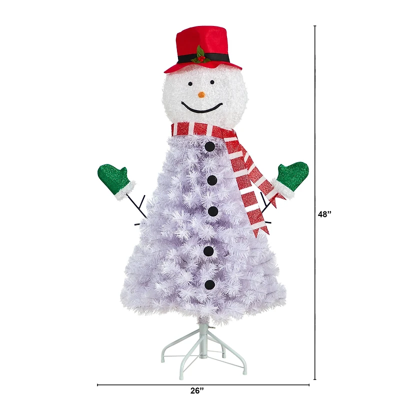 4ft. Unlit Snowman Artificial Christmas Tree