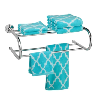 Honey Can Do Chrome Wall Mount Towel Rack