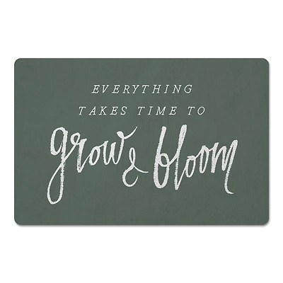 Everything Takes Time 18" x 27" Floor Mat