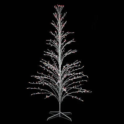 9ft. Pre-Lit Outdoor Cascade Twig Artificial Christmas Tree, Multicolor Lights