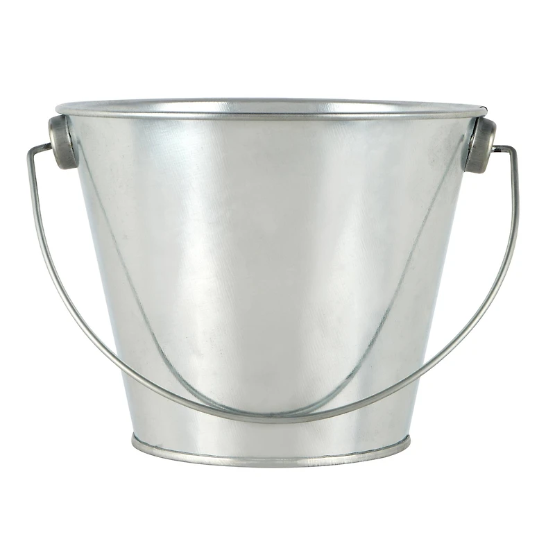 4" Silver Round Metal Bucket by Celebrate It™