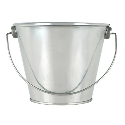 4" Silver Round Metal Bucket by Celebrate It™