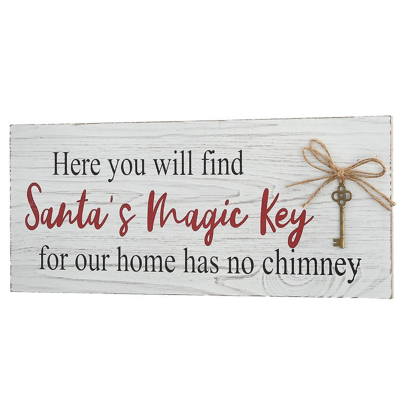 16" Santa’s Key Tabletop Sign