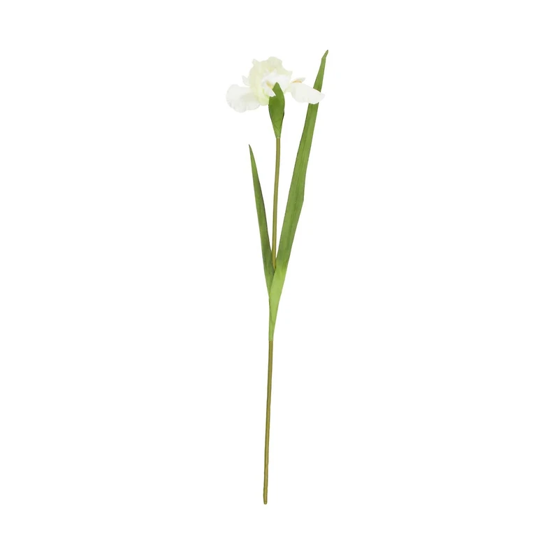 35" White Iris Artificial Flower Stem, 8ct.
