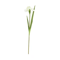 35" White Iris Artificial Flower Stem, 8ct.