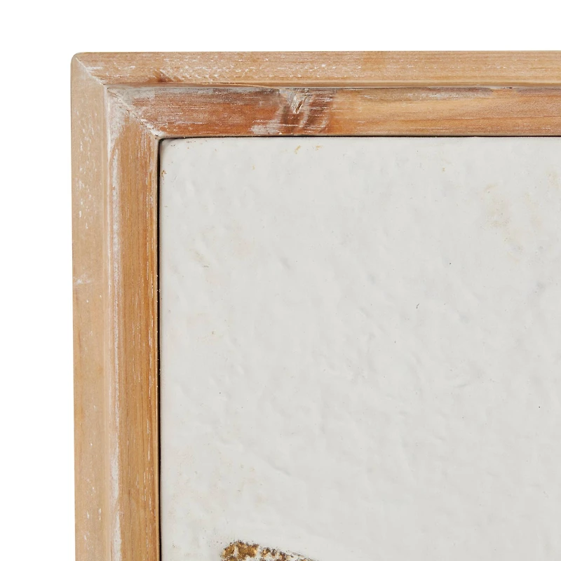 Framed Metal Sea Life Wall Décor Set