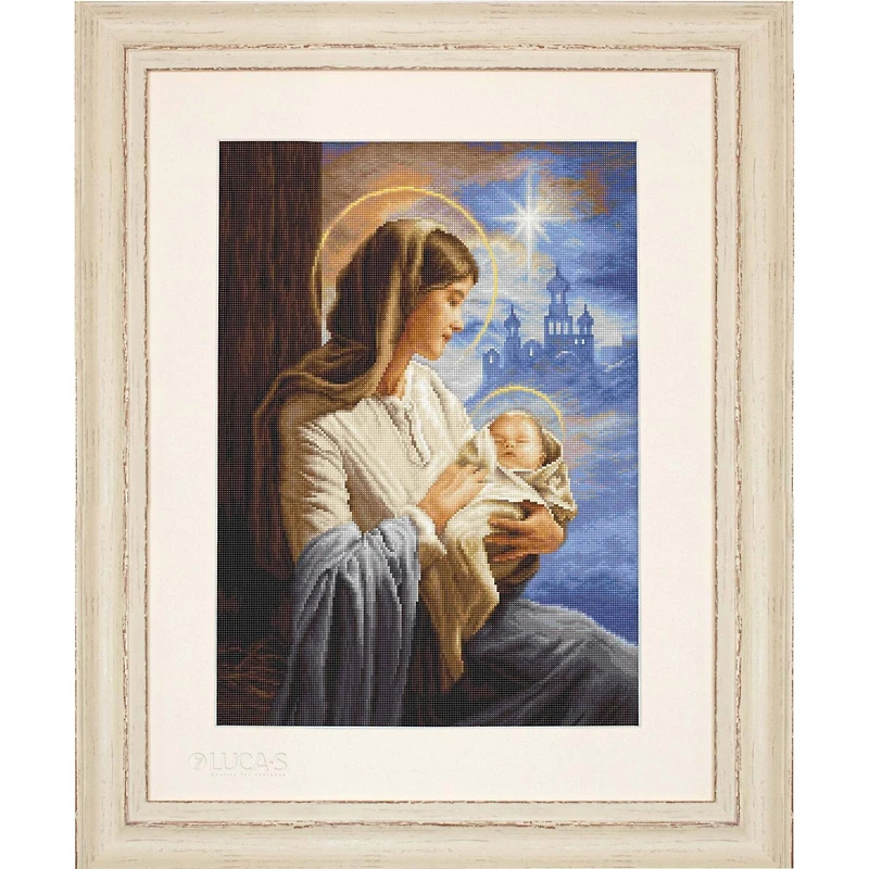 Luca-S Saint Mary and The Child Counted Cross Stitch Kit