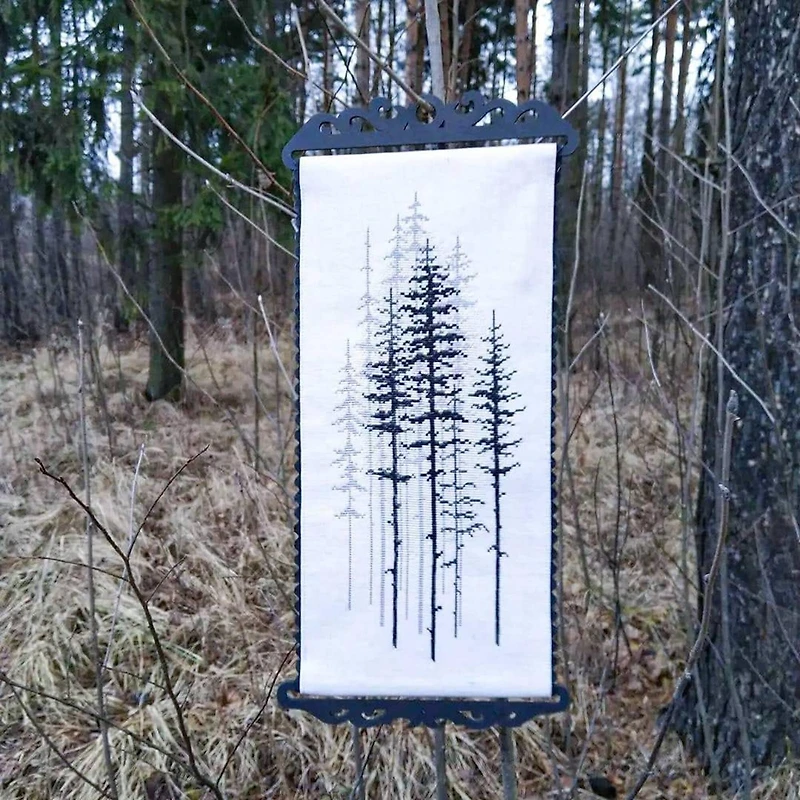 Crystal Art Foggy Forest Mixed Technique Stitch Kit