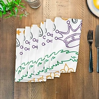 Mardi Gras Graffiti Cloth Napkin