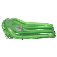 30" Inflatable Transparent Green & Metallic Silver Surf Rider Pool Float