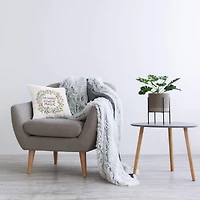 Stupell Industries Full Of Magic Uplifting Flower Wreath Quote Throw Pillow, 18" x 18"