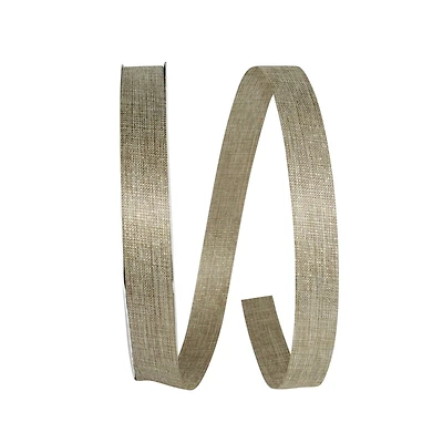 JAM Paper 7/8" x 100yd. Metallic Natural Sparkle Supreme Ribbon