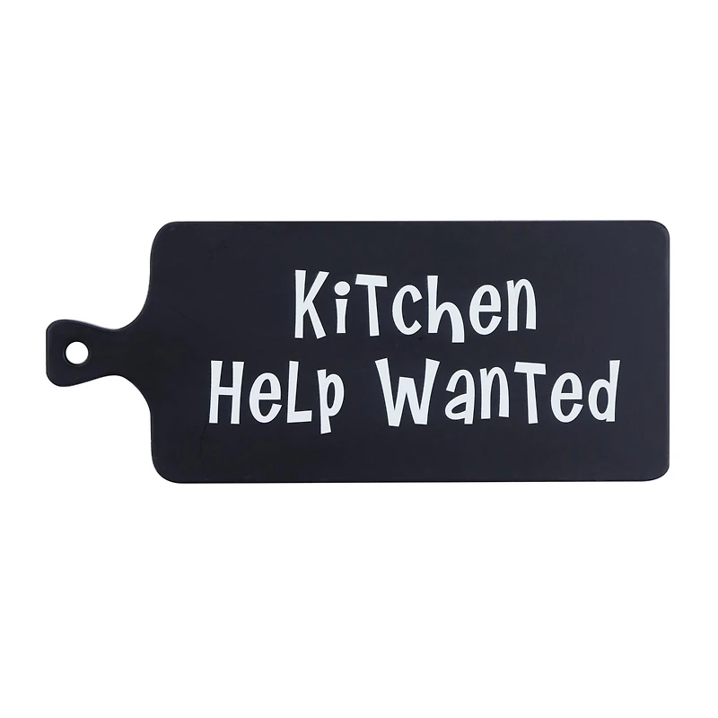 Black MDF Modern Farmhouse Wall Decor, 10" x 24" x 1"