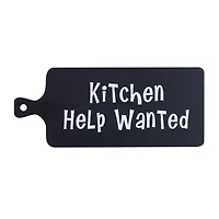 Black MDF Modern Farmhouse Wall Decor, 10" x 24" x 1"