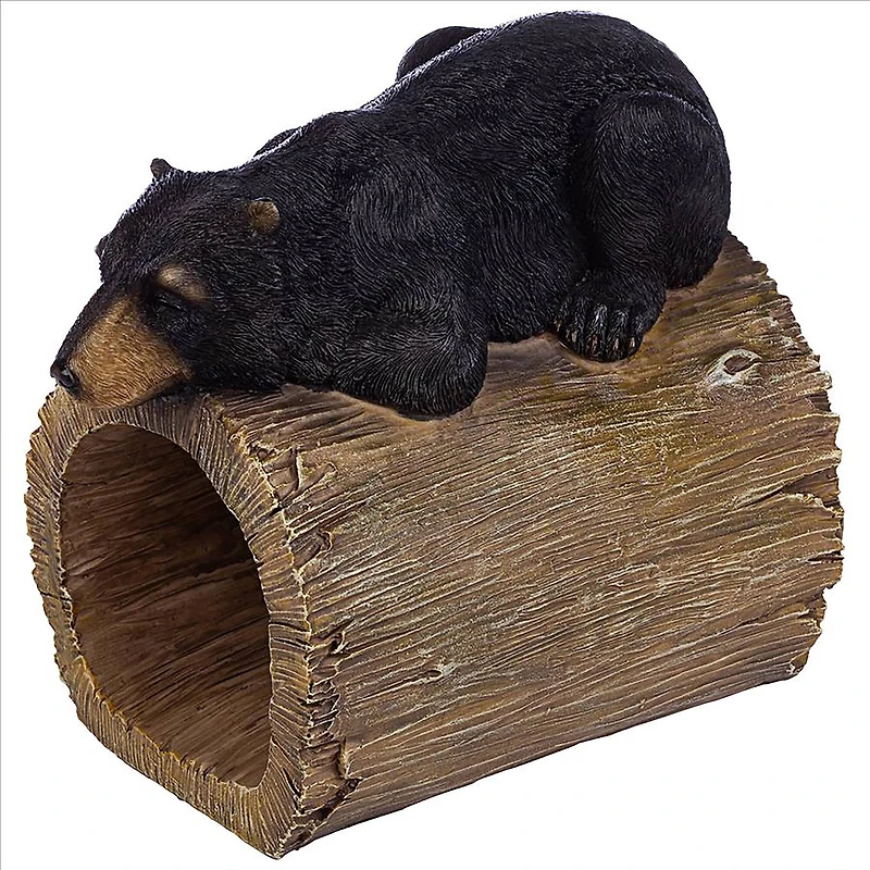 Design Toscano 9" Black Bear Gutter Guardian Downspout Statue