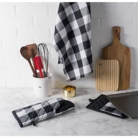 DII® Black Buffalo Check Dishtowels, 3ct.