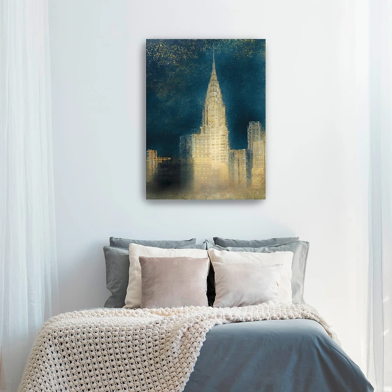 Misty New York Abstract II Canvas Giclee