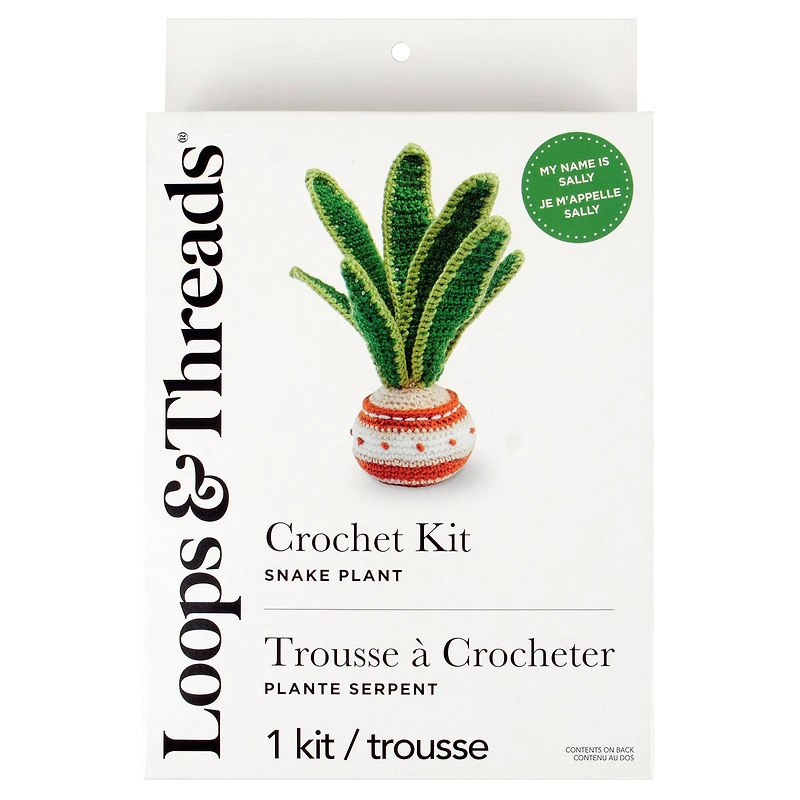 Intermediate Snake Plant Amigurumi Crochet Kit by Loops & Threads®