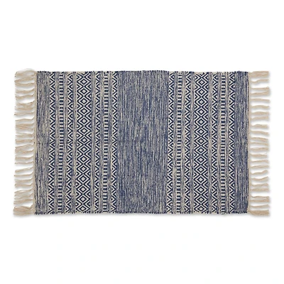DII® French Blue Textured Dobby Hand-Loomed Rug, 2ft. x 3ft.