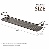 NEX™ Large and Wide Brown Wall-Mounted Spice Storage Rack, 2ct.