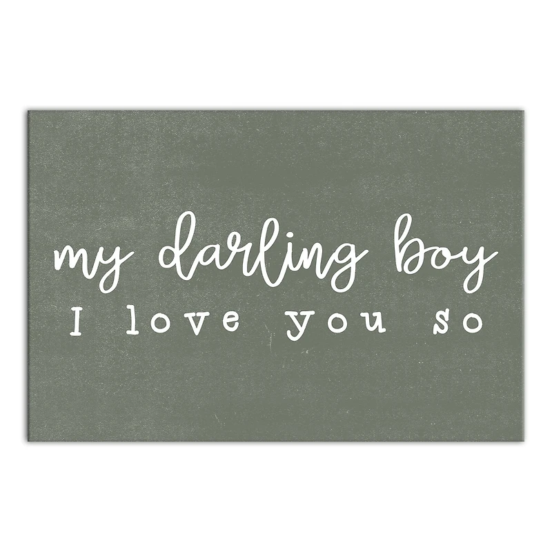 My Darling Boy 24" x 16" Canvas Wall Art