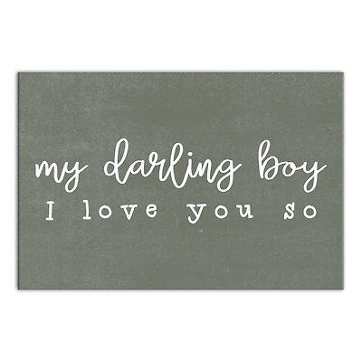 My Darling Boy 24" x 16" Canvas Wall Art