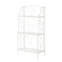 Glitzhome® Rectangular 3-Tiered Metal Shelf Planter Stand