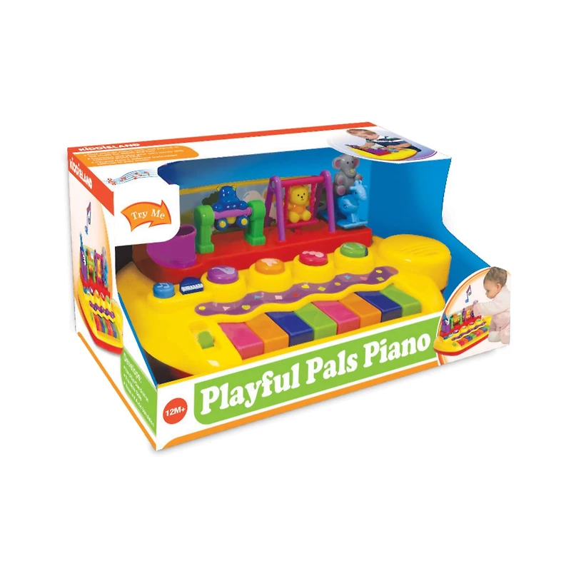 Kiddieland Playful Pals Battery-Operated Piano with Keyboard