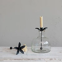 Hello Honey® 7.5" Clear Blown Glass Vase