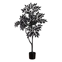 4ft. Artificial Halloween Black Sumac Tree