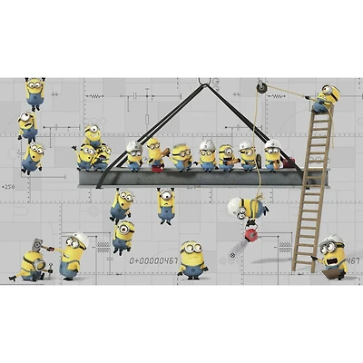 Minions At Work XL Chair Rail Prepasted Mural