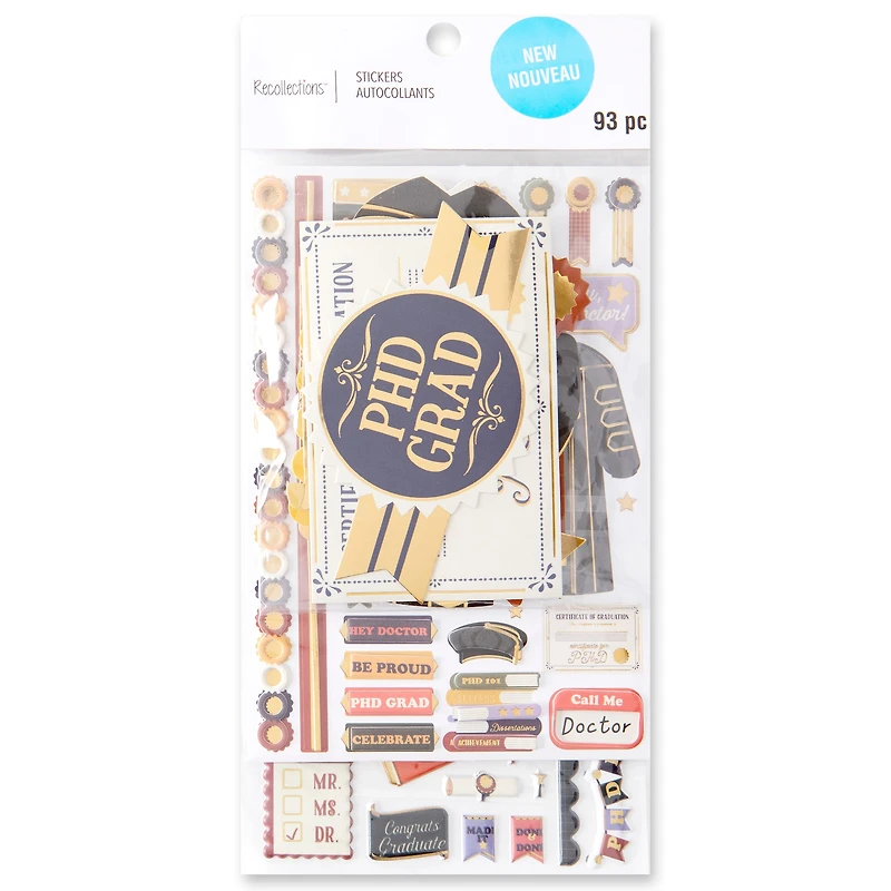 PhD Graduation Sticker Flip Pack by Recollections™