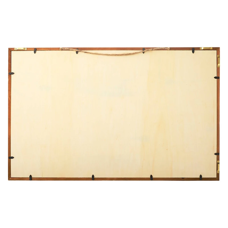 6 Pack: 27" Unfinished Plaque with Brown Frame by Make Market®