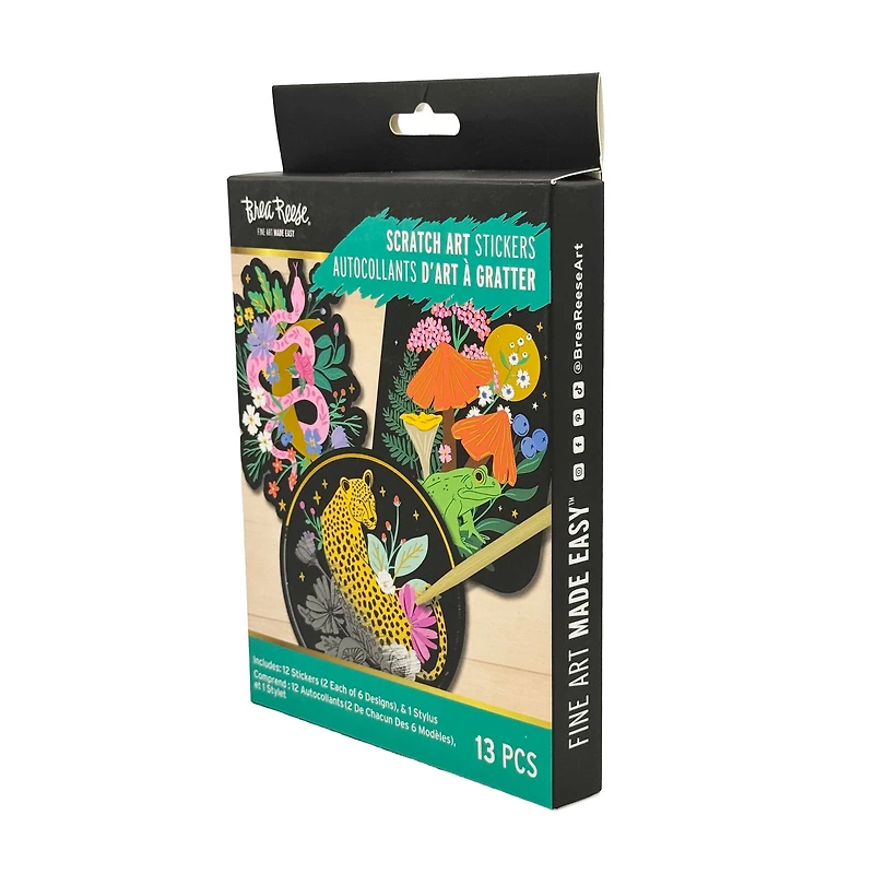 Brea Reese™ Mythical Animals Scratch Art Stickers