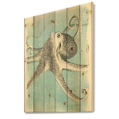 Designart - Coastal Sea Life II octopus sketches